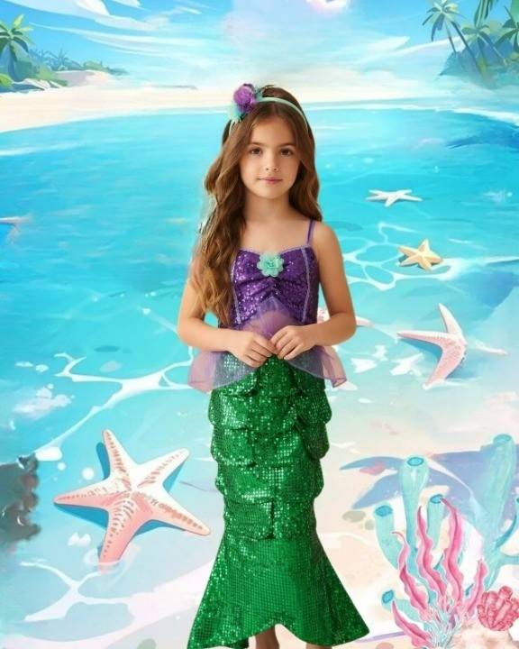 Disfraz de Sirenita Tipo Sirena